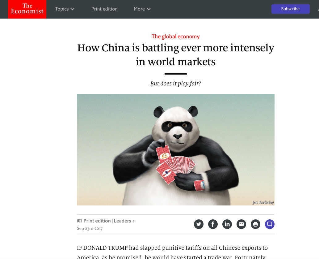 9月末出版的《经济学人》杂志，阿里巴巴被形容为中国创新领域的“王炸”_meitu_4